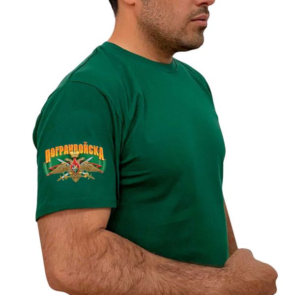 Зеленая футболка Погранвойска