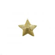 Звезда мет. 13 мм. рифленая золот.